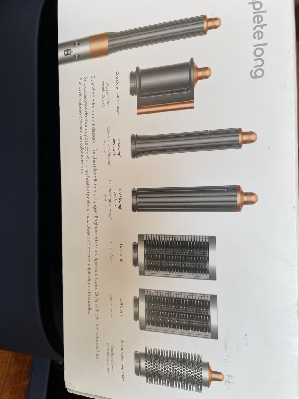 Dyson Grey And Rose Gold AirwrapStyle Styling Wand